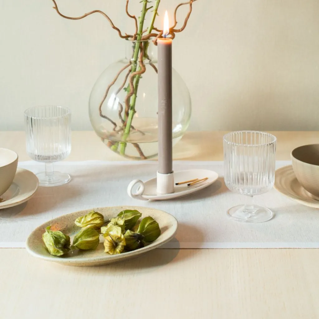 Bordslöpare|Ekelund Löpare<Ekelund Airy beige löpare 35X120 - s Linneväveri