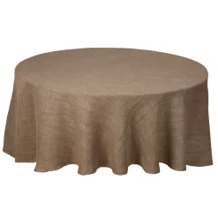 Bordsduk<Fondaco Alan Nougat rund bordsduk Ø200cm