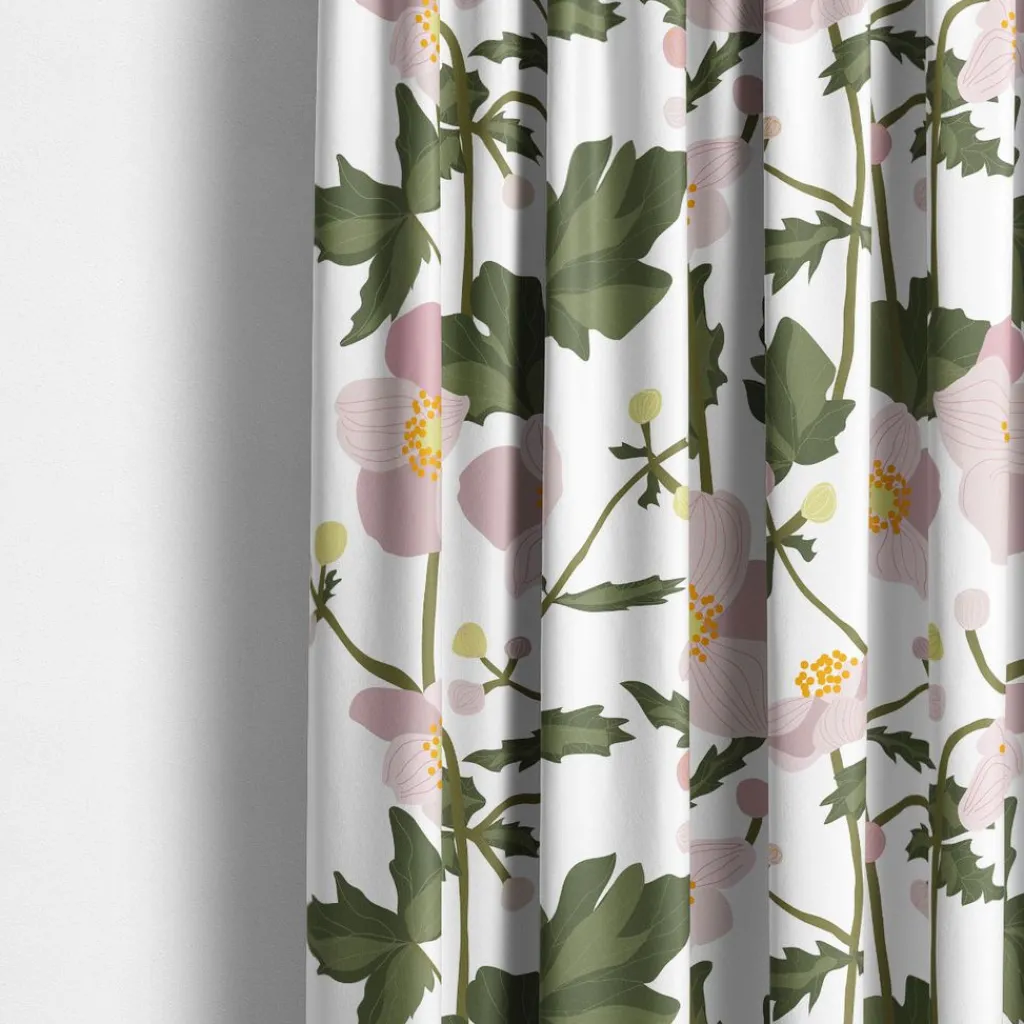 Gardiner Mönstrade<Arvidssons textil Anemon rosa gardiner
