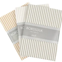 Bordsduk<Redlunds Anna Bordsduk Grön – Randig duk i bomull 140x250 cm