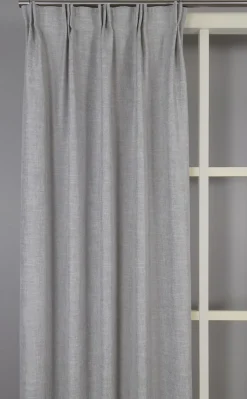 Gardiner Enfärgade<Nordisk Textil Arcadia grå gardiner