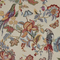 Blommiga Möbeltyger|Mönstrade Möbeltyger<Nordisk Textil Bailey creme gobeläng
