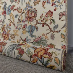 Blommiga Möbeltyger|Mönstrade Möbeltyger<Nordisk Textil Bailey creme gobeläng