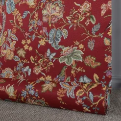 Blommiga Möbeltyger|Mönstrade Möbeltyger<Nordisk Textil Bailey röd gobeläng