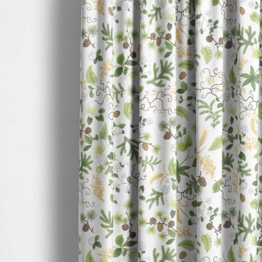 Gardintyger Mönstrade|Arvidssons Textil<Arvidssons textil Barr & Blom offwhite - blommig tyg i bomull
