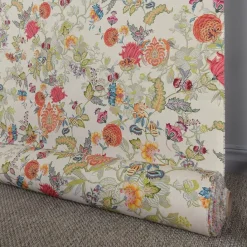 Gardintyger Mönstrade<Nordisk Textil Bengale multi blommigt gardintyg