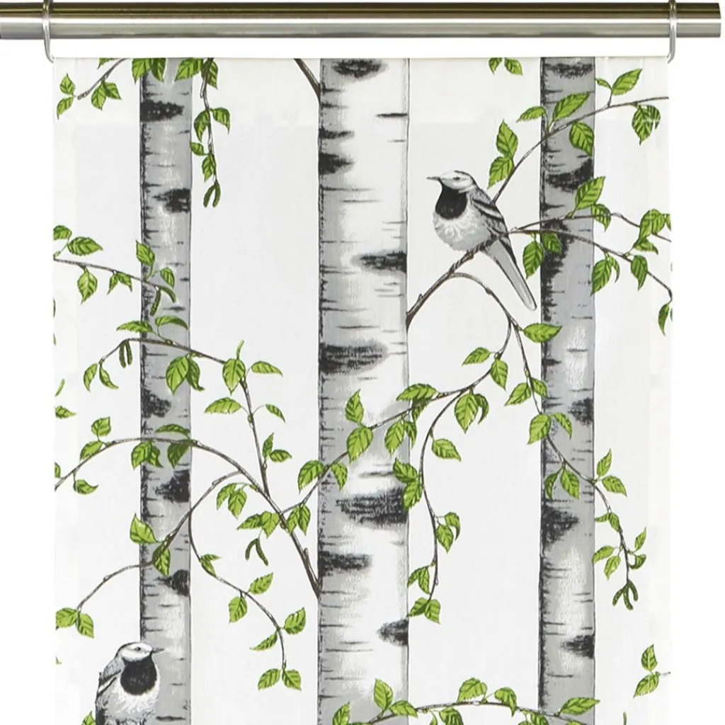 Panelgardiner<Arvidssons textil Björkdungen vit panelgardiner