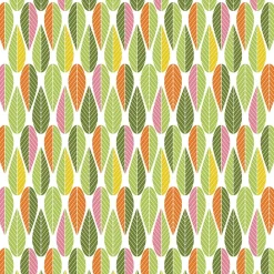 Gardintyger Mönstrade|Arvidssons Textil<Arvidssons textil Blader grön-gul tyg