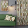 Gardintyger Mönstrade|Arvidssons Textil<Arvidssons textil Blader grön-rost tyg
