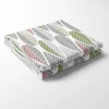 Bordsduk<Arvidssons textil Blader rosa bordsduk