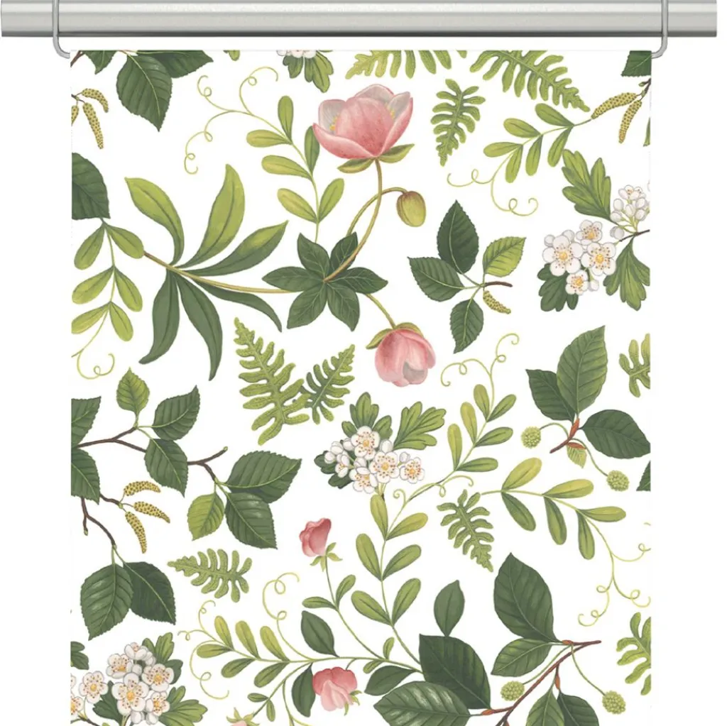 Panelgardiner<Arvidssons textil Blomsterlund grön - panelgardiner