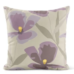 Mönstrade Kuddfodral<Arvidssons textil Blomsterskrud culla lila kuddfodral