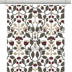 Panelgardiner<Arvidssons textil Blomstersnår brun panelgardiner