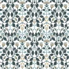 Gardintyger Mönstrade|Arvidssons Textil<Arvidssons textil Blomstersnår turkos tyg