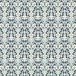 Gardintyger Mönstrade|Arvidssons Textil<Arvidssons textil Blomstersnår turkos tyg