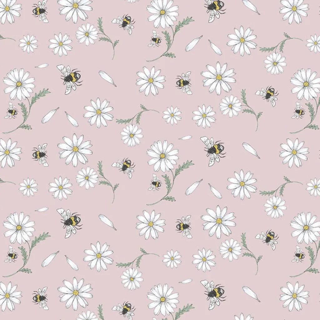 Gardintyger Mönstrade|Arvidssons Textil<Arvidssons textil Blomstersurr rosa tyg