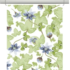 Panelgardiner<Arvidssons textil Blåsippa vit panelgardiner