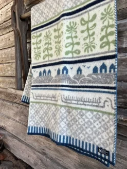 Ullfiltar<Kerstin Landström Design Bohus sommar ullfilt 130x180cm -