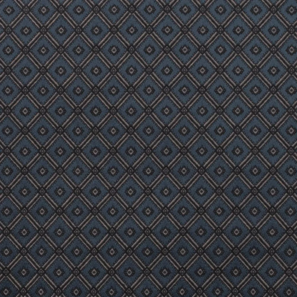 Rutiga Möbeltyger|Mönstrade Möbeltyger<Nordisk Textil Borgholm mörkblå - rutigt möbeltyg i klassisk stil