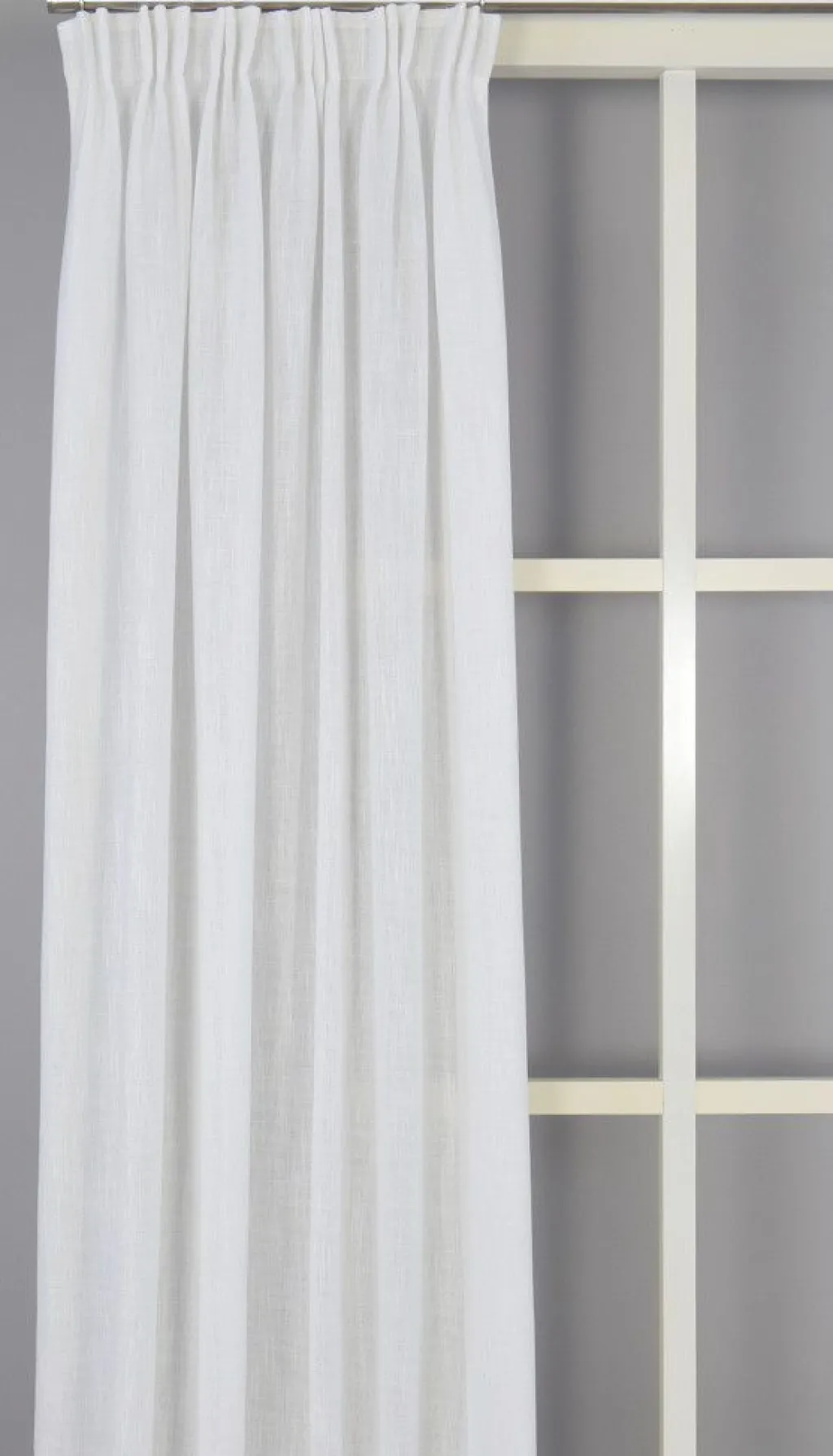 Gardiner Enfärgade<Fondaco Brooklyn offwhite gardiner - stilfulla gardiner med linnestruktur