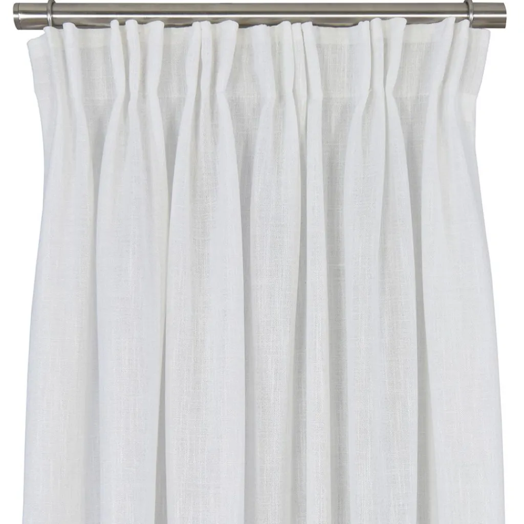 Gardiner Enfärgade<Fondaco Brooklyn offwhite gardiner - stilfulla gardiner med linnestruktur