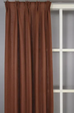 Gardiner Enfärgade<Fondaco Brooklyn rost gardiner - stilfulla gardiner med linnestruktur