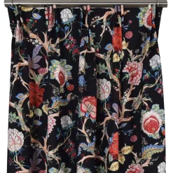 Gardiner Mönstrade<Nordisk Textil Ceylan svart gardiner