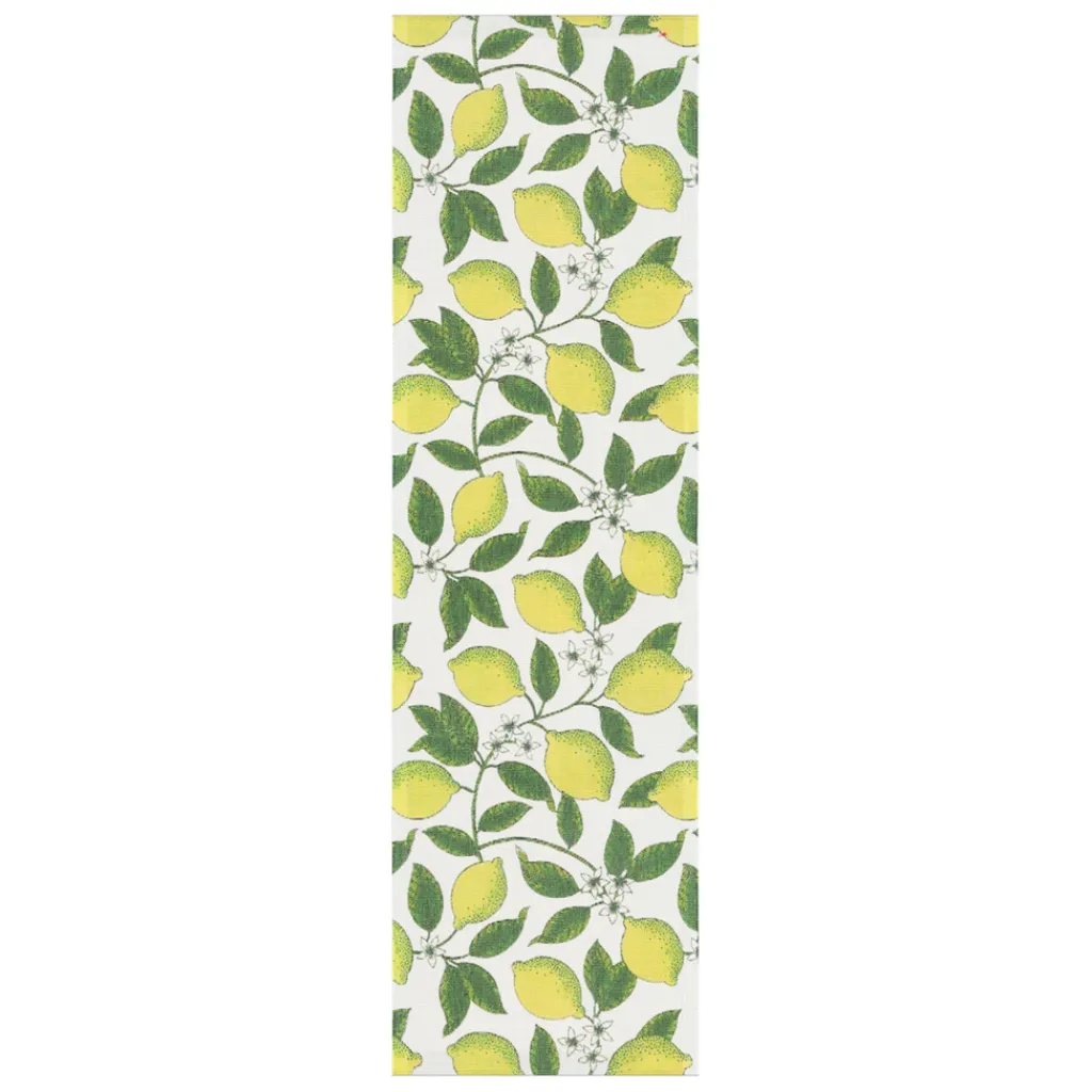 Bordslöpare|Ekelund Löpare<Ekelund Citroner löpare 35X120 - s Linneväveri