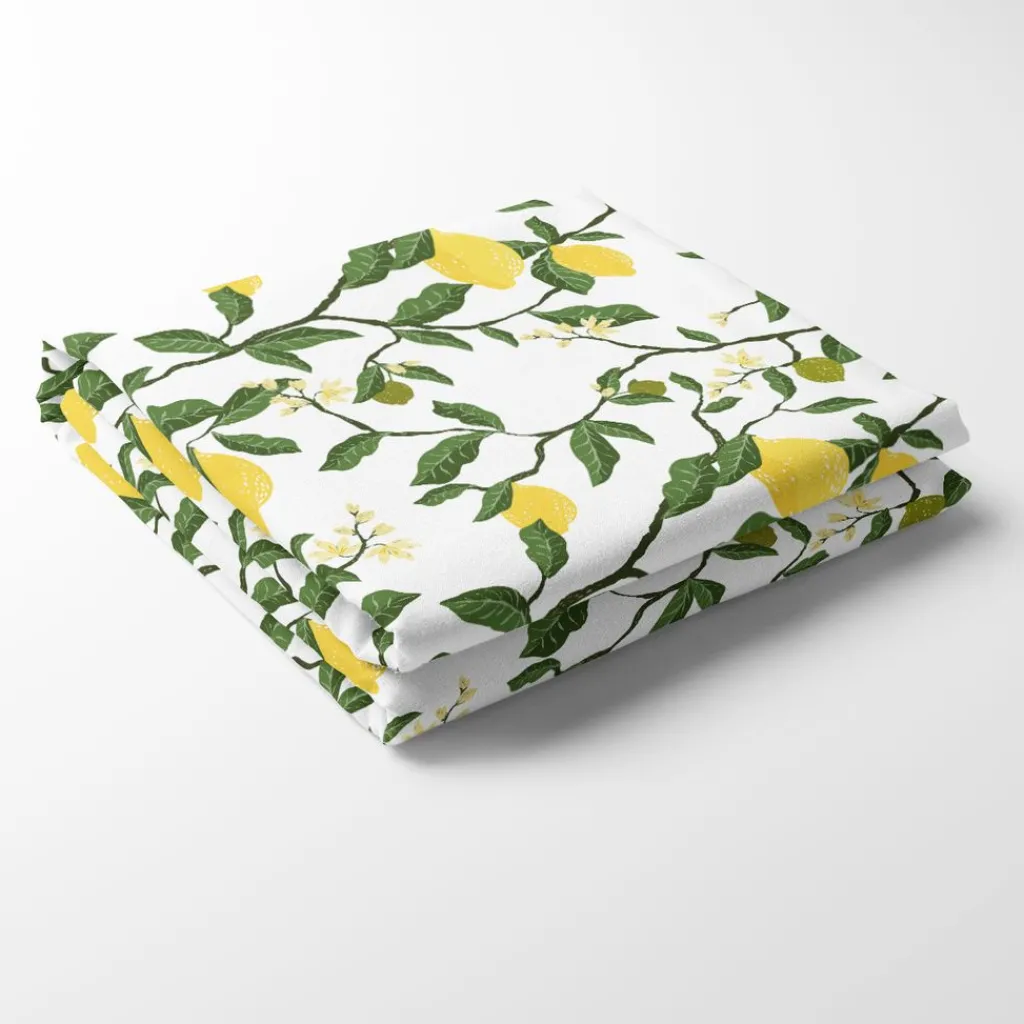 Bordsduk<Arvidssons textil Citronträd gul bordsduk