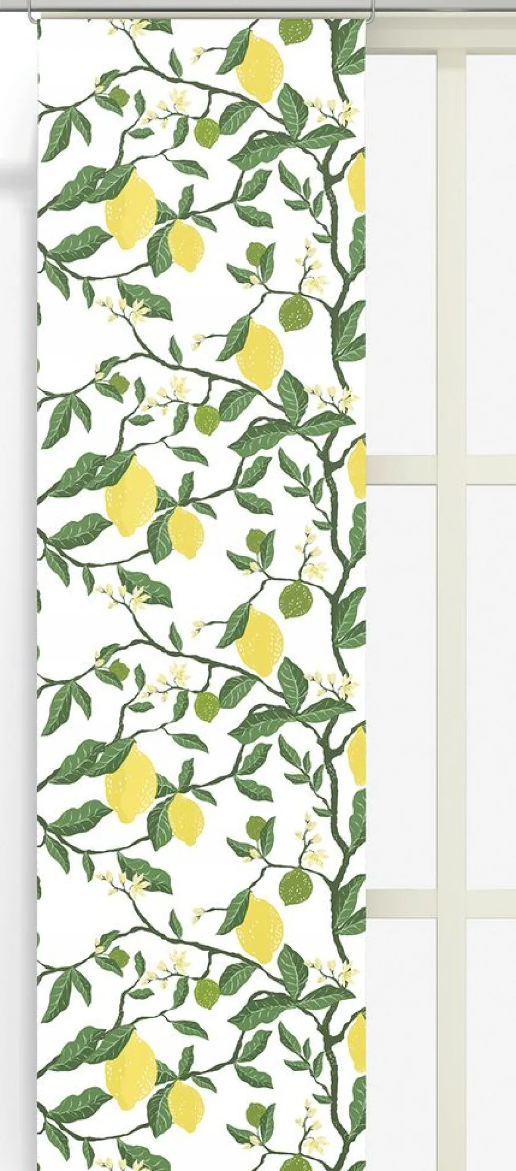 Panelgardiner<Arvidssons textil Citronträd gul panelgardiner