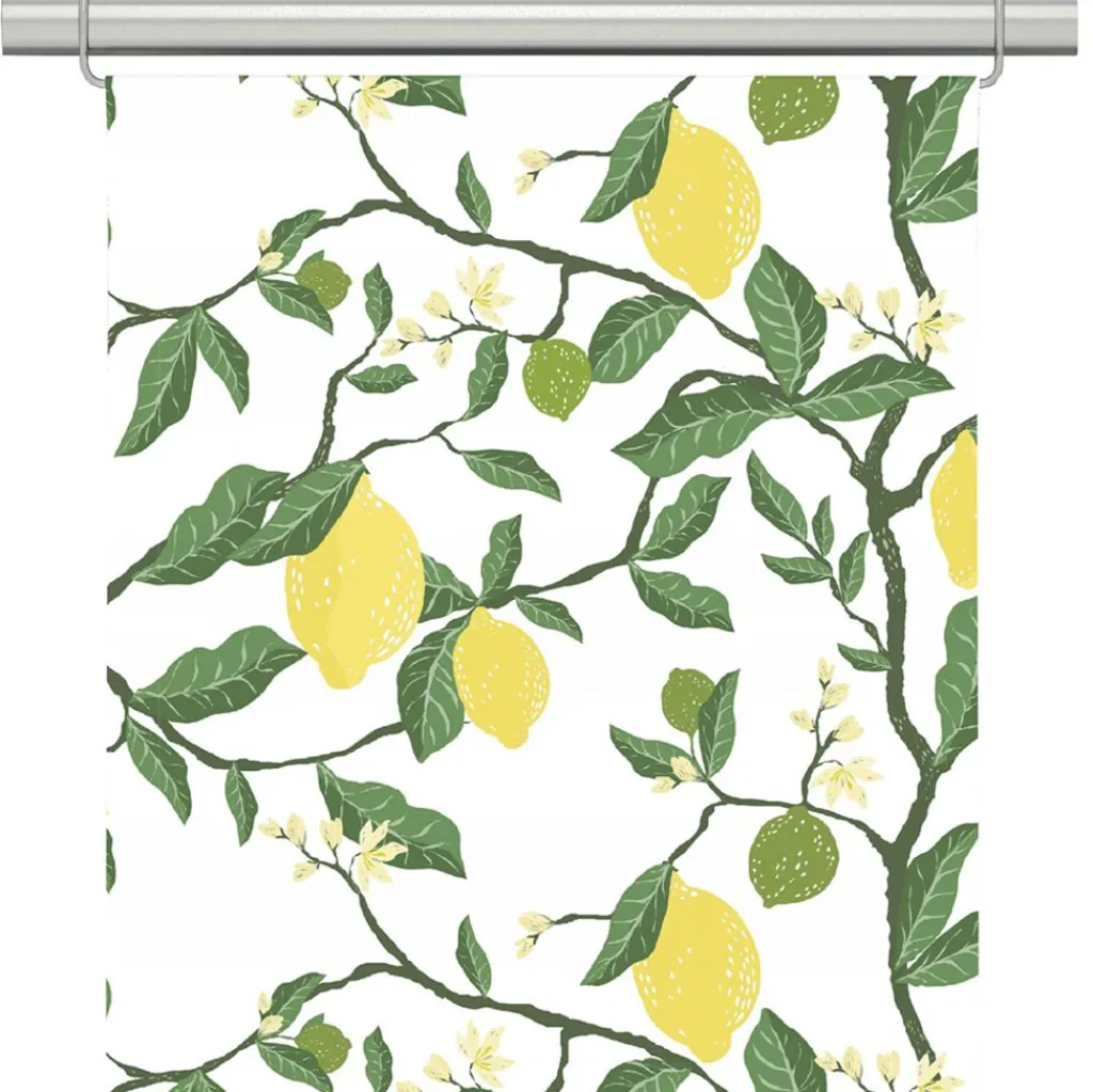 Panelgardiner<Arvidssons textil Citronträd gul panelgardiner