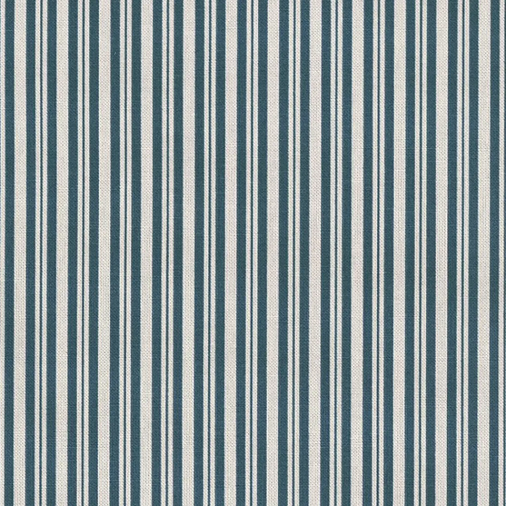 Gardintyger Mönstrade|Rutor & Ränder< Classic Stripe Scene blå randigt tyg