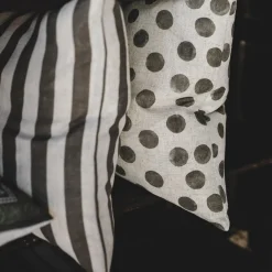 Mönstrade Kuddfodral<Jakobsdals Cruella stripe grön kuddfodral