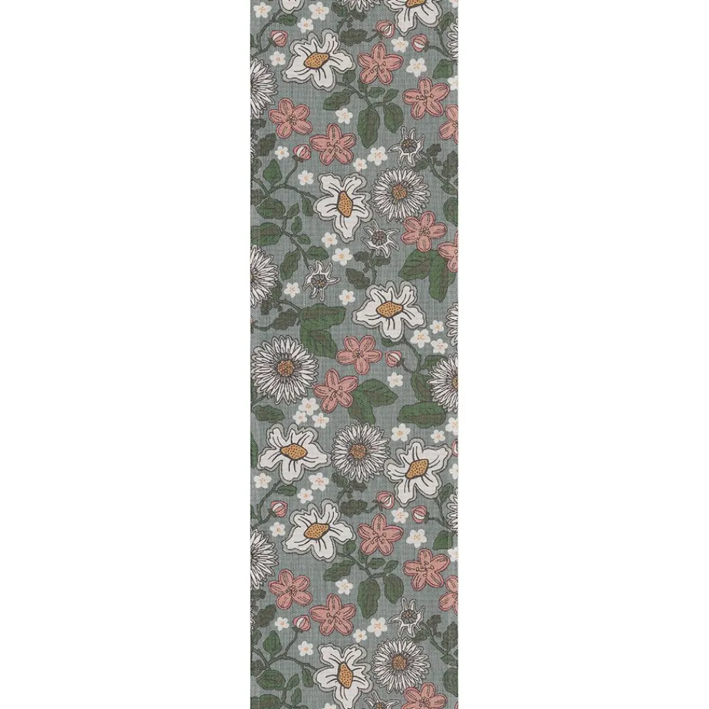 Bordslöpare|Ekelund Löpare<Ekelund Daisy löpare 35x120 - s Linneväveri