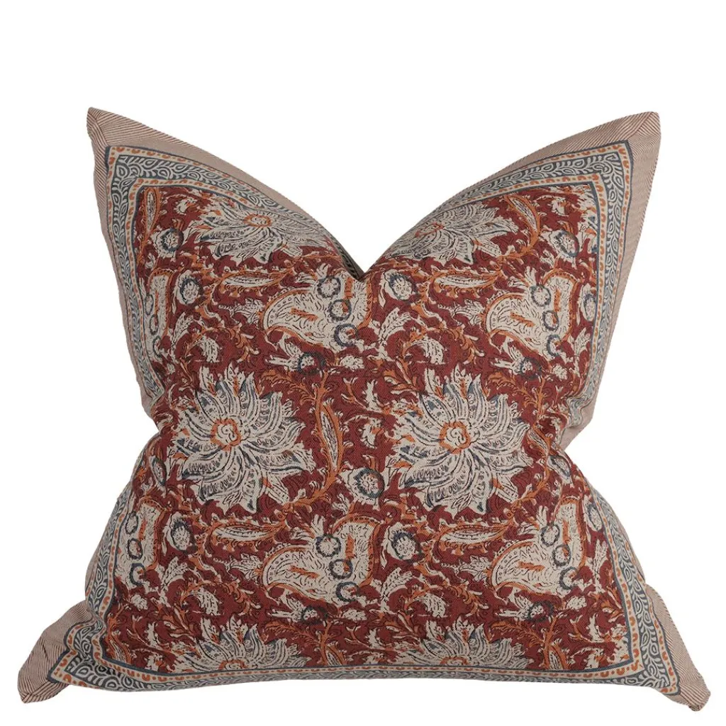 Mönstrade Kuddfodral<Fondaco Dante rost kuddfodral 48x48cm - varm elegans med tidlös känsla