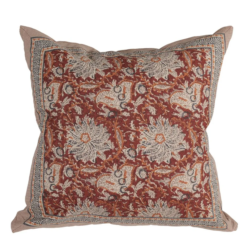 Mönstrade Kuddfodral<Fondaco Dante rost kuddfodral 48x48cm - varm elegans med tidlös känsla