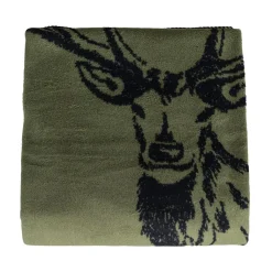 Bomullsfiltar<Biederlack Deer grön filt