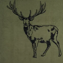Bomullsfiltar<Biederlack Deer grön filt