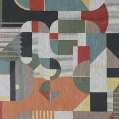 Gardintyger Mönstrade<Nordisk Textil Delaunay tyg