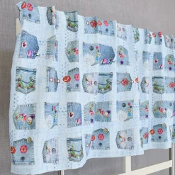 Gardinkappor Mönstrade|Rea Gardiner<Arvidssons textil Denim kappmetervara