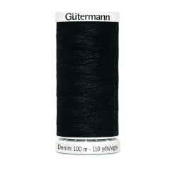 Sytråd<Gutermann Denimtråd 100m Col.1000 svart