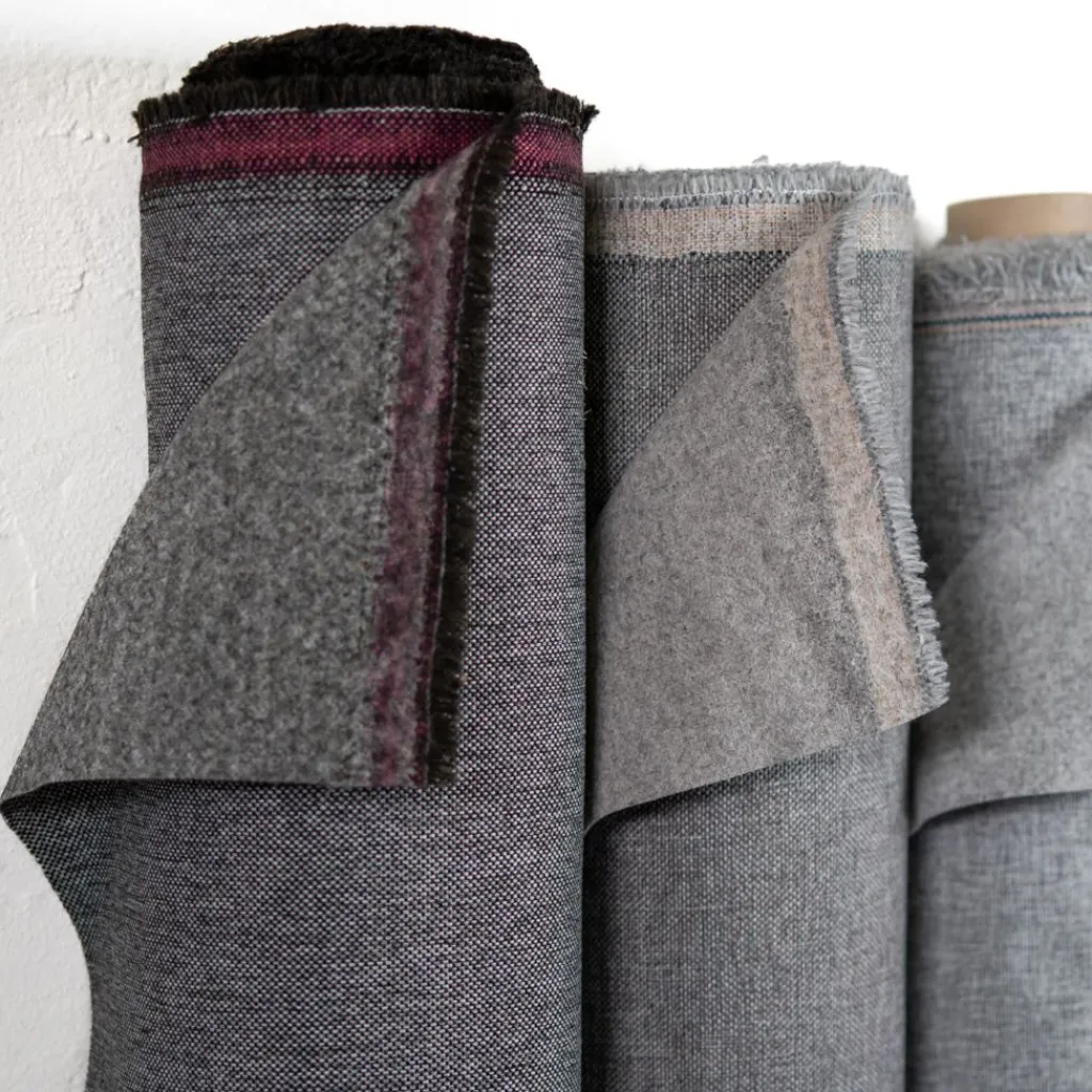Enfärgade Möbeltyger<Nordisk Textil Denver grey - Modernt och prisvärt möbeltyg
