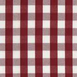 Rutiga Möbeltyger|Rutor & Ränder<Nordisk Textil Dewon röd-vit rutigt tyg