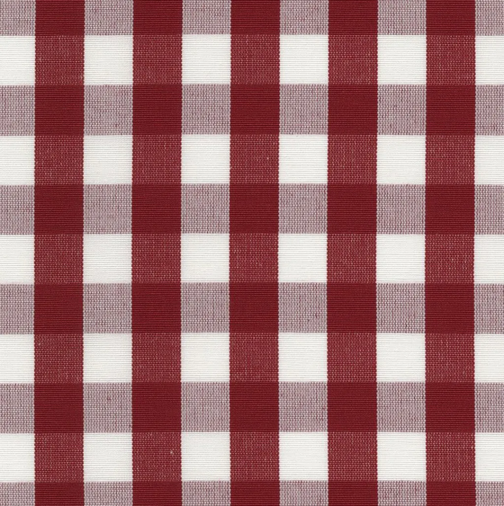 Rutiga Möbeltyger|Rutor & Ränder<Nordisk Textil Dewon röd-vit rutigt tyg