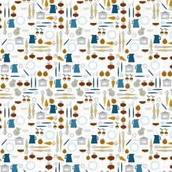Gardintyger Mönstrade|Arvidssons Textil<Arvidssons textil Dinner petrol tyg