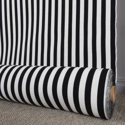 Randiga Möbeltyger<Nordisk Textil Divers vit-svart randigt Gobelängtyg
