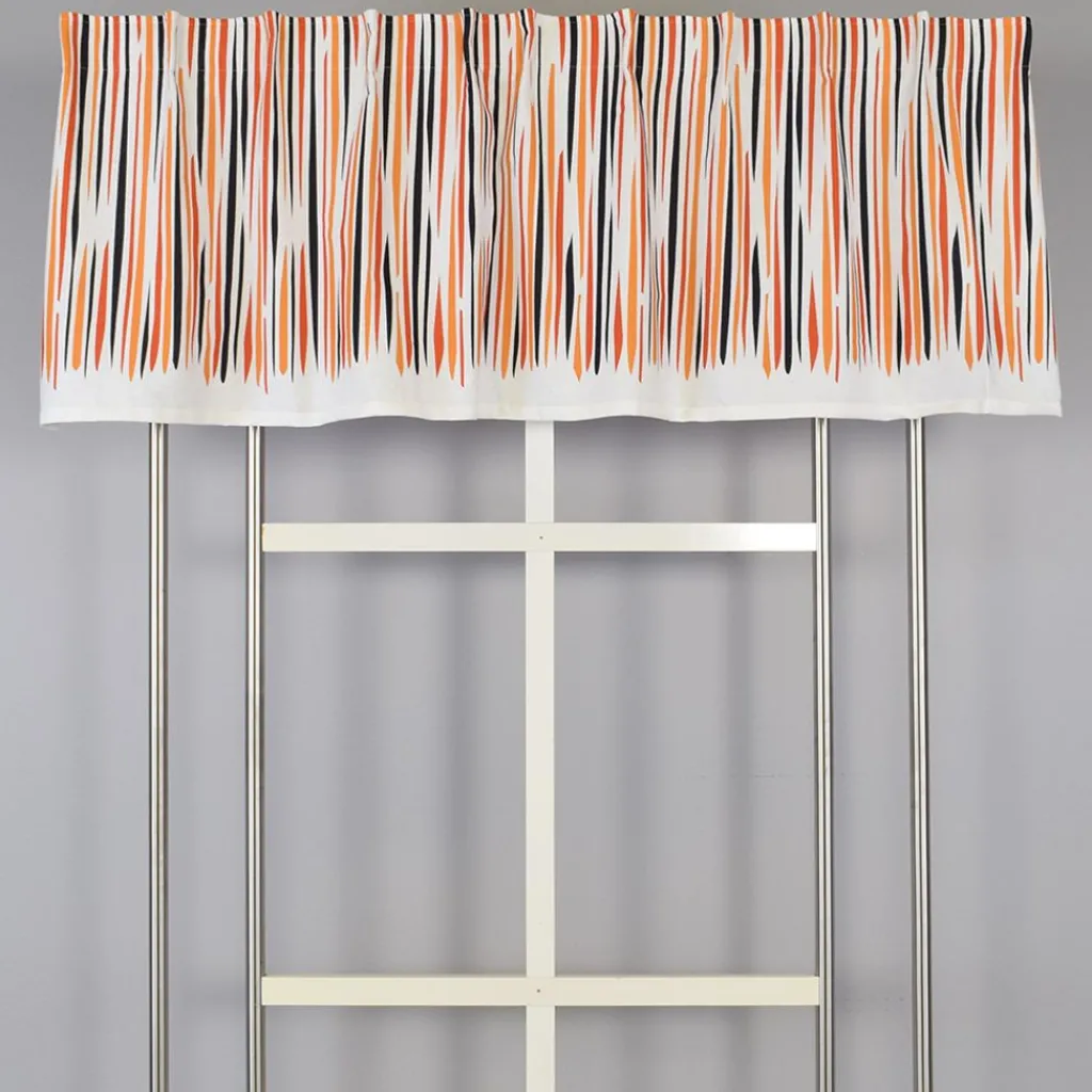 Gardinkappor Mönstrade|Rea Gardiner<Arvidssons textil Don Juan orange gardinkappa metervara