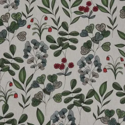 Gardintyger Mönstrade< Drawn foliage tyg