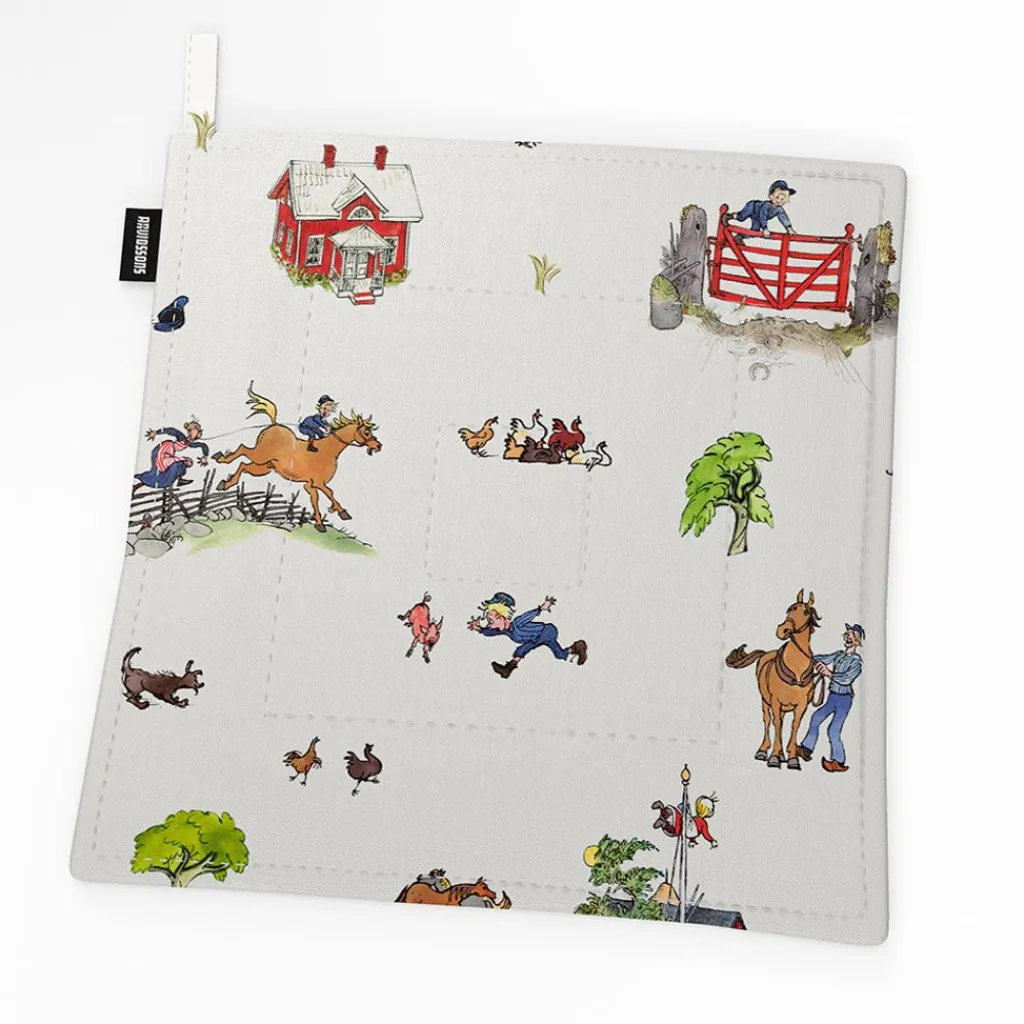 Grillvante & Grytlappar<Arvidssons textil Emil I Katthult – Grytlapp Offwhite