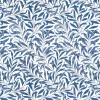 Arts & Crafts Tyger|Gardintyger Mönstrade<Nordisk Textil Ester blå tyg – klassiskt bladmönster i blått